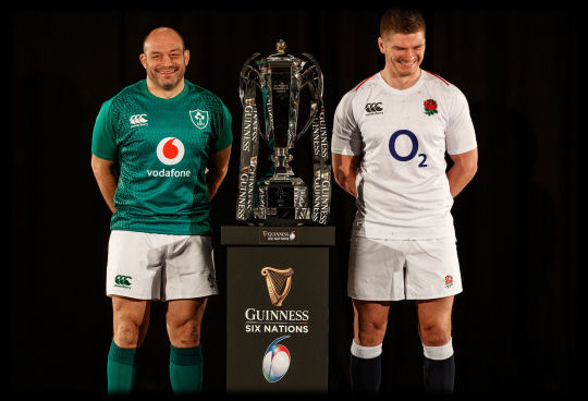 Ireland Rugby Rory Best vs England Rugby Owen Farrell 6Ns 2019